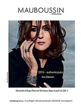 ADVERTISEMENT MAUBOUSSIN JEWELER ROAD RING TENNESSEE ELSA ZYBERSTEIN 2015 AD