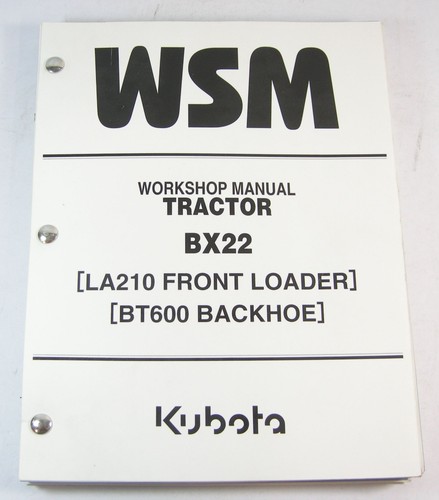 Kubota bx22 tractor - bx22, service