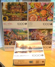 Lot of 5 Buffalo Games Jigsaw Puzzles in Excellent Condition