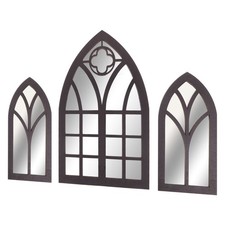  3 Pcs Faux Miroir De Fenêtre