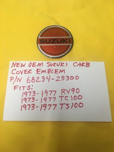 Oem suzuki carb cover - carb, emblem