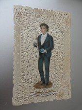 Pious Image Lace Scissor Communicating Suit Blue