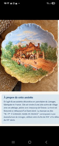 Fᵉ assiette décorative - fᵉ, 1