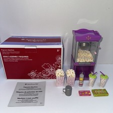 American Girl Doll Popcorn Machine with Box- Movie Theatre Night!