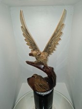 Sculpture aigle en bois 33 cm
