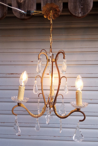 Ancien lustre cage - , à