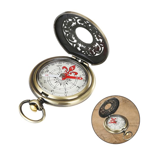 Boussole randonnée vintage - boussole,