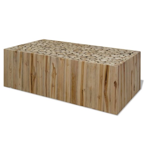 Teck authentique table basse - table,