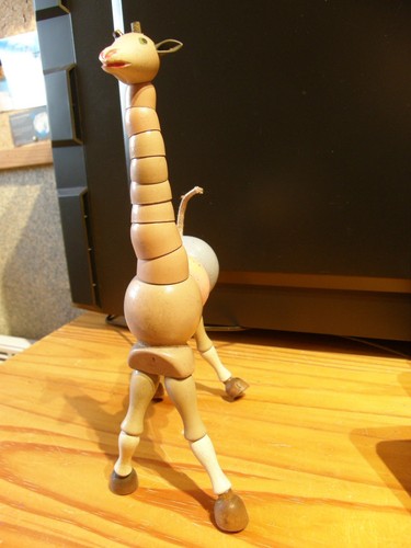 Girafe bois articulée - en,