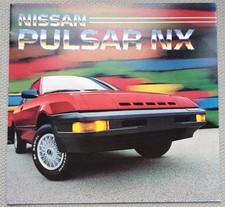 NISSAN PULSAR NX RANGE USA LF Car Sales Brochure 1985 #PUL-WE-9-84 450M-GR-1