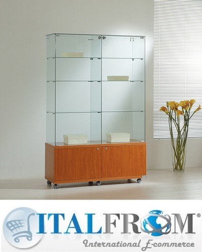 Vitrine avec armoire - vitrine,