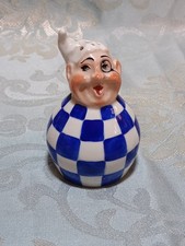 Vintage, "Le Per Lustucru" Ceramic Salt Shaker with Original Cap