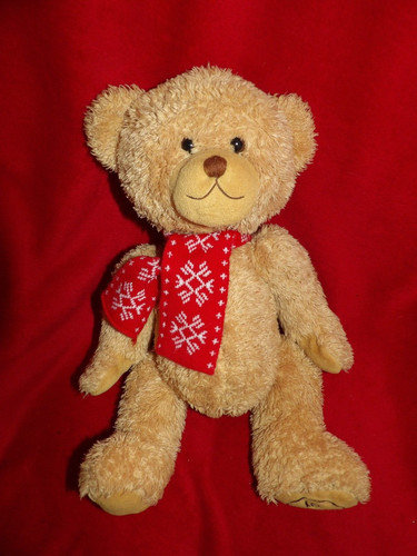 Doudou peluche ours beige - ours,