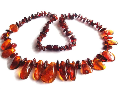 Collier ambre baltique 51cm - ambre,