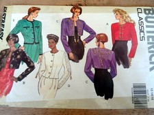 5117 PATRON  BUTTERICK 5 CREATIONS  VESTE BOLERO COURT LONG   40 AU 44