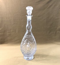 old glass bottle LEGRAS decor JAPANESE glassware SAINT DENIS 37 cm