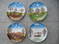 4 ASSIETTES DE COLLECTION FURSTENBERG LES 4 SAISONS 24 cm
