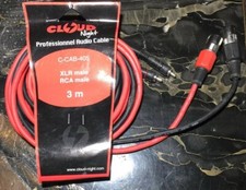 1 Câble Audio  Hi-fi / Studio / Sono Grosse Section XLR X2 / RCA X2 Stéréo 3 M