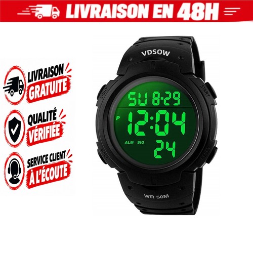 Montre sport homme étanche - de,