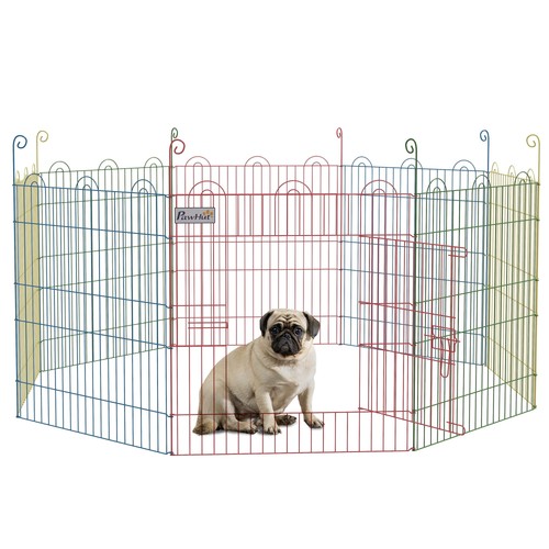 Pawhut enclos chien pliant - pawhut,