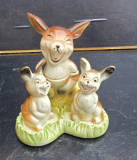 OLD LARGE PORCELAIN CONDIMENT SALT SHAKERS MUSTARD CIRCA 1900 -1950