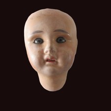ANTIQUE SPARE PARTS: large unbreakable head EDEN BABY 15 cm high