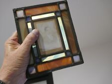 superbe cadre en vitrail art déco pour 1 photo portrait de 1920,15x18cm,P 400g