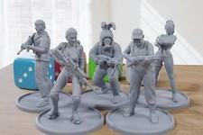 Zombie Apocalypse Survivors - 3D Imprimé Mini Figurines pour Post Miniat