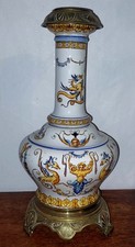 LAMPE A HUILE FAIENCE DE GIEN