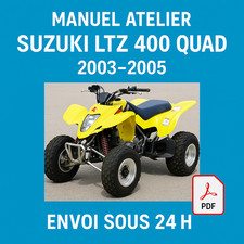 Manuel Atelier Suzuki Quad LTZ 400 2003-2005 Revue Technique Quad RMT CD PDF