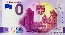 64 PAU Château, 2025, Billet Euro Souvenir