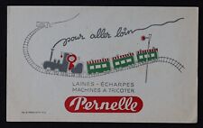 Buvard PERNELLE laine écharpe machine à tricoter train blotter 3