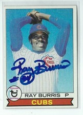 Ray Burris Signed 1979 Topps
