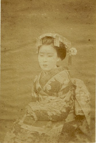Japon circa 1870 femme - 1870,