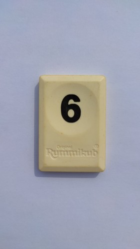 Tuile chiffre six - chiffre, 6