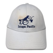 Ixtapa Pacific Club Med Baseball Cap White One Size Adjustable Embroidered