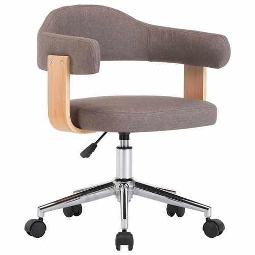 Bois courbé chaise pivotante - bois,