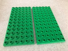 Lego Duplo X2 PLAQUES VERTE pièce de base brique de construction 6x12 trous