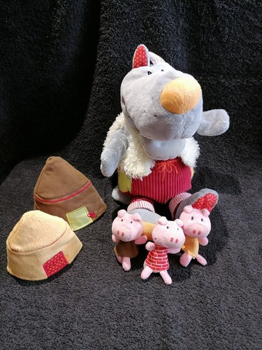 Doudou peluche loup nicolas - doudou,