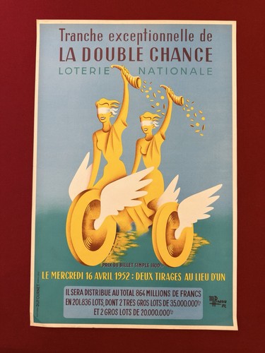 Affiche originale publicitaire - originale,