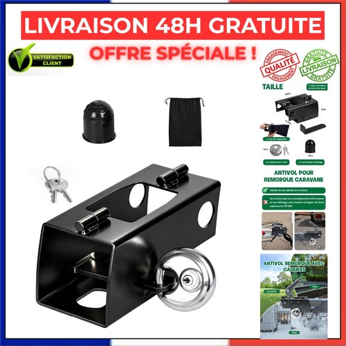 Antivol remorque attelage - remorque,