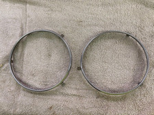 FORD MUSTANG II COBRA II MACH 1 OEM HEADLIGHT TRIM RING PAIR 74 75 76 77 78 1978