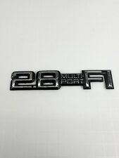 1980s Chevrolet 2.8 Multi Port FI car plastic badge Emblem OEM