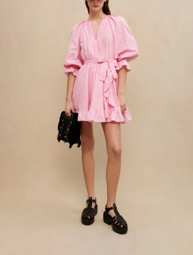 Maje women pink embroidered - women's,