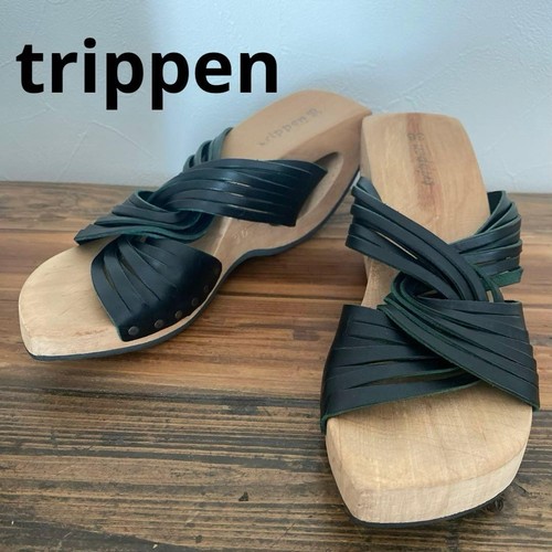 Sandales trippen bois pour - en,