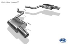 FOX Inox le Sport Échappement Duplex Ford MUSTANG 7 2.3l Ecoboost Chaque 100mm