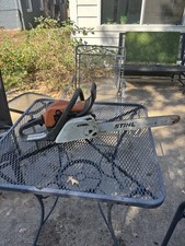 Stihl MS211C Chainsaw With Bar, Spring Broke In Pull Rope, For Parts/repair