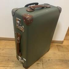 Globe Trotter Trolley Suitcase Luggage Case Bag 18 Inch Green
