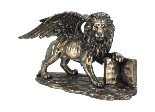 Statue lion ailé saint - lion,