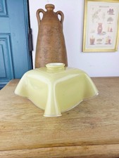 Abat-jour opaline jaune pastel